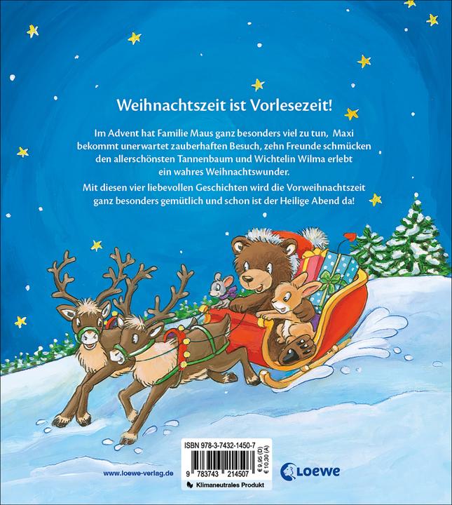 Produktbild Meine schönsten Weihnachtsgeschichten zum Kuscheln (Deutsch, Loewe Vorlesebücher, Loewe Weihnachten, 2022)