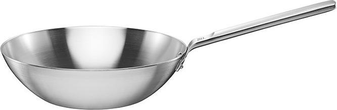 Fiskars Norden Steel Wok, 28cm, uncoated (28 cm, Wok, Stainless steel)