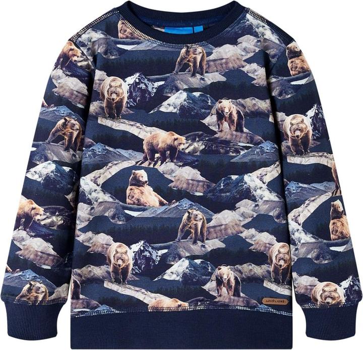 Immagine prodotto VidaXL Felpa da bambino blu navy 128,Materiale: 95 % cotone. 5 (128)