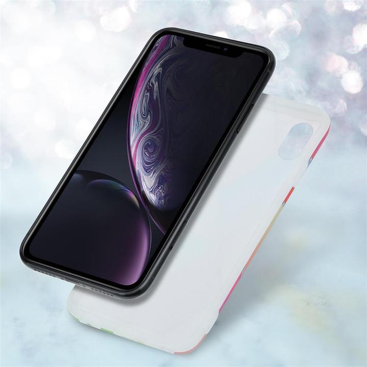 Actual product image Cadorabo IMD TPU Colorful Marble Cover (Apple iPhone XR)