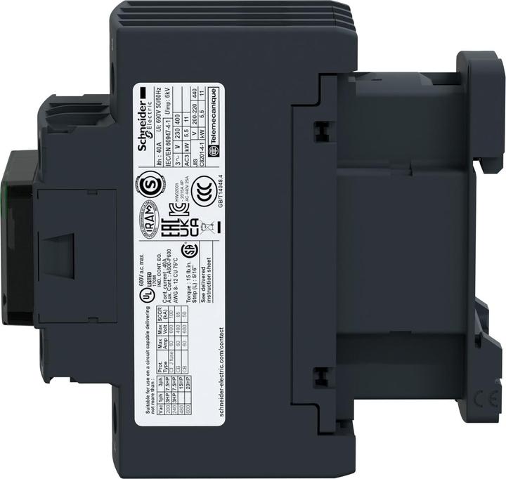 Produktbild Schneider Electric Schütz,2NO+2NC,40A,220Vdc,AC-1, 4-polig