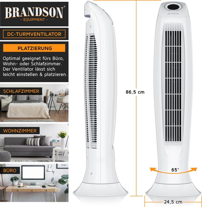 Actual product image Brandson Tower fan (48 dB)