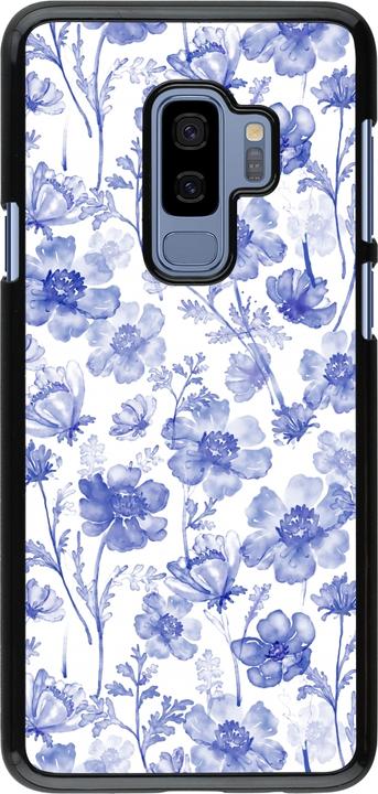 Produktbild PhoneLook Hülle Spring 23 watercolor blue flowers (Samsung Galaxy S9+)