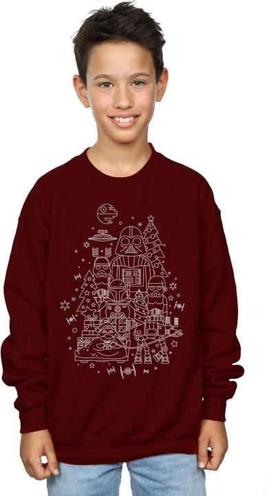 Actual product image Star Wars Boys Empire Christmas Sweatshirt (152, 158)