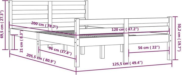 Actual product image VidaXL Ingaborg (120 x 200 cm)