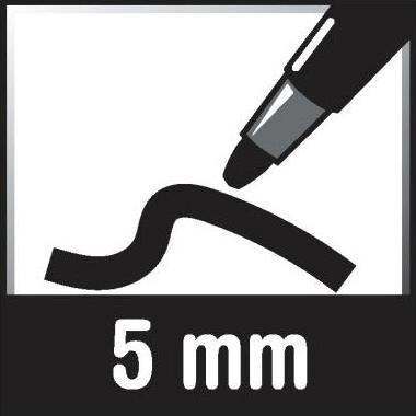 Actual product image Edding Fibre pen 1255 calligraphy pen 5.0 (Black, 1 x)