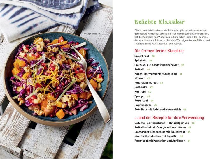 Actual product image Gemüse und Salat fermentieren. Die besten Rezepte für milchsauer Eingelegtes (German, Joanna Handyman, 2023)