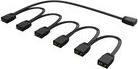 Immagine prodotto Akasa Cavo splitter aRGB, da 1 a 6, 3 pin - nero