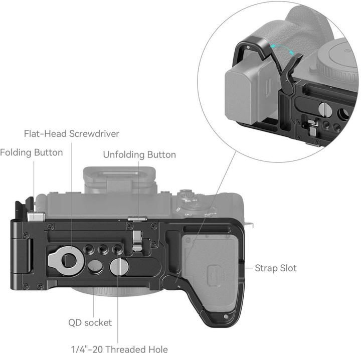 Produktbild SmallRig Foldable L Bracket for Sony Alpha 7R V / Alpha 7 IV / Alpha 7S III