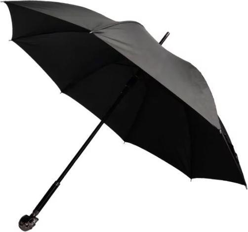 Smati Langer Regenschirm Skull, Schwarz