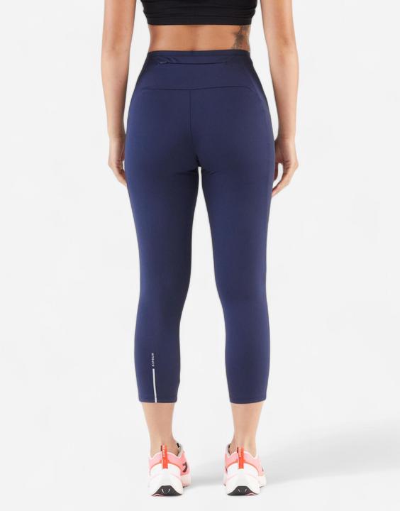 Produktbild Kiprun Lauftights 3/4 Damen atmungsaktiv - Run 500 Comfort marineblau (W33/L31)