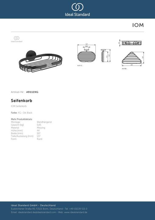 Produktbild Ideal Standard Seifenkorb IOM