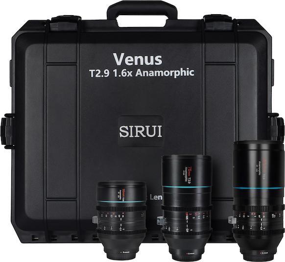 Produktbild Sirui Anamorphic Venus A-L 3x Objektiv-Kit (35mm/75mm/150mm) + Schutzkoffer L-Mount (L-Mount)