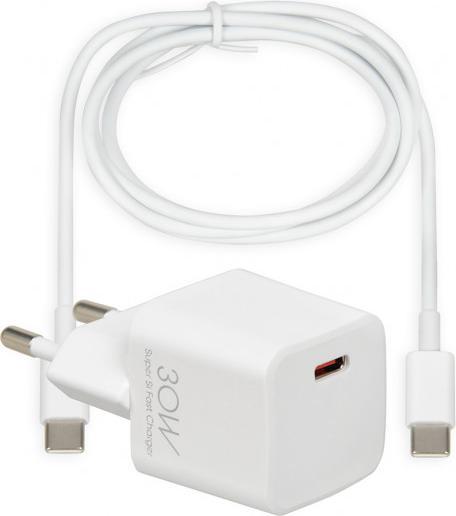 Actual product image iBox Travel charger I-BOX C-38 PD30W, white (30 W)