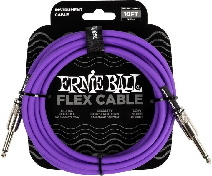Actual product image Ernie Ball Instrument cable 6415 - 3.04 m, purple (3.05 m)