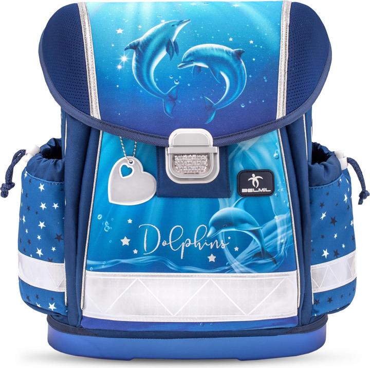 Produktbild Belmil CLASSY Schulrucksack-Set Dolphins (19 l)
