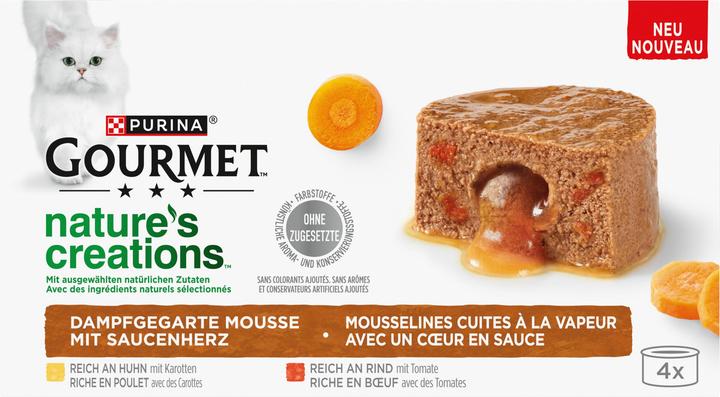 Produktbild Gourmet Mousse mit Saucenherz (Adult, 4 Stk., 340 g)