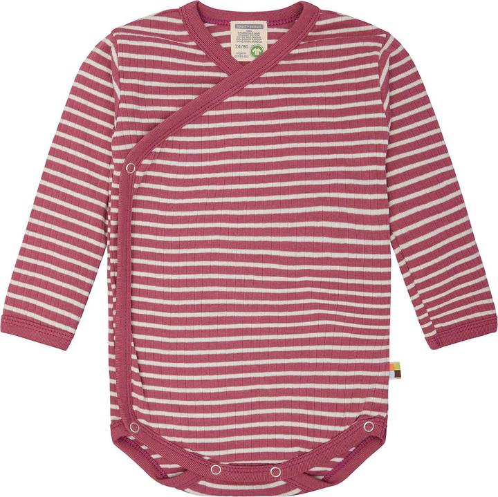 Actual product image loud + proud Wrap-around body long sleeve striped with rib (80)