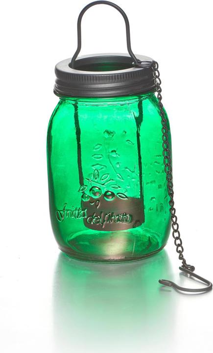 Produktbild Balthasar Windlicht Glas mit Teelichteinsatz Grün