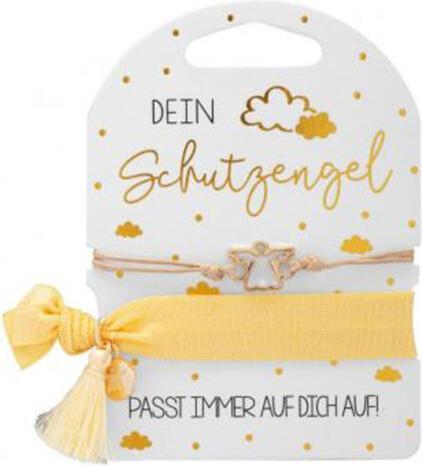Sheepworld Armband Set.Schutzengel,goldfarb.48467 (Zinklegierung, Polyester, Pappe)