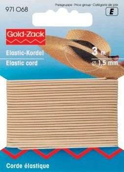 Immagine prodotto Prym Cordoncino elastico, beige chiaro 1,5 mm, carta 3 m