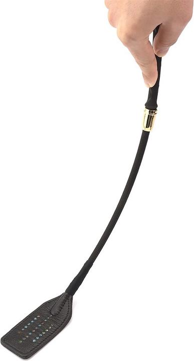 Actual product image Liebe Seele Leather whip with rhinestones