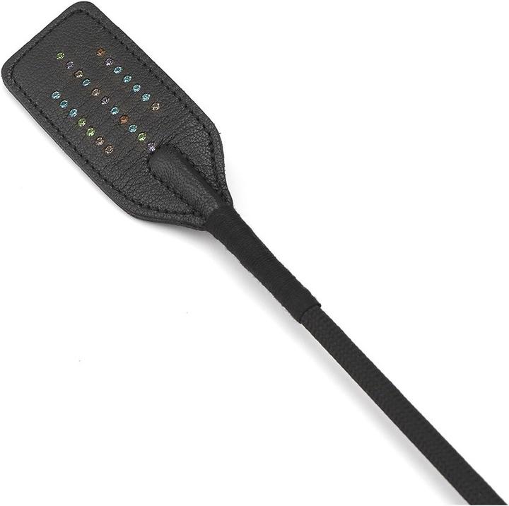 Actual product image Liebe Seele Leather whip with rhinestones