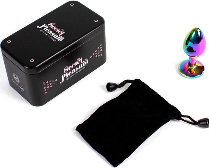 Produktbild Secret play Metall Butt Plug Regenbogen Kleine Gr?Sse 7 cm
