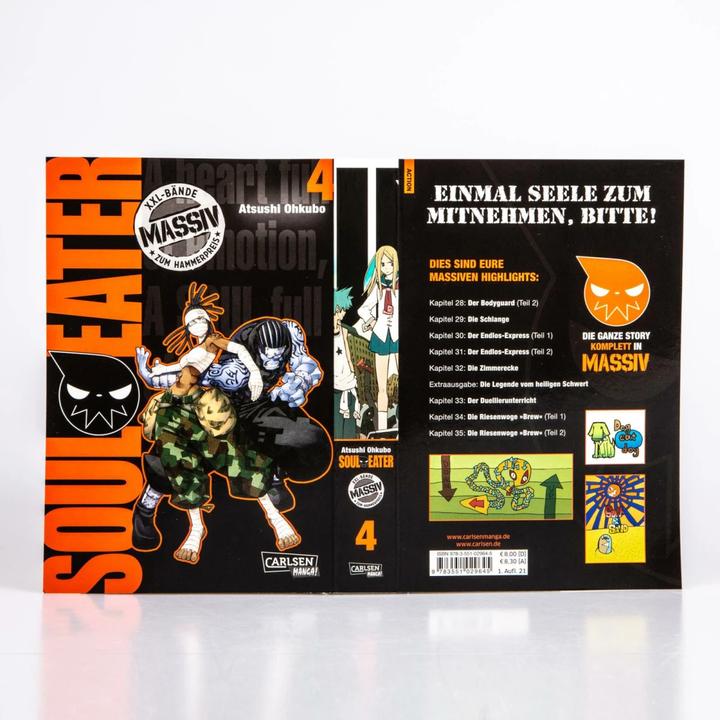 Actual product image Soul Eater Massiv 4 (German, Atsushi Ohkubo, 2021)