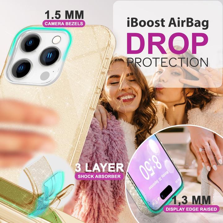 Actual product image Nalia Glitter hybrid cover (Apple iPhone 16 Pro Max)