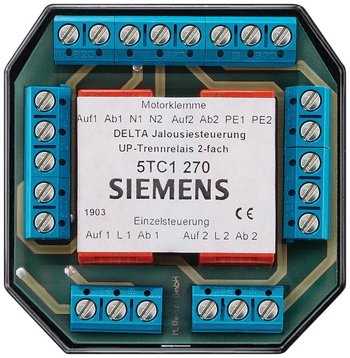 Siemens Delta blind controller UP isolating relay 5TC1