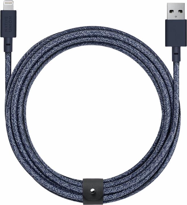 Immagine prodotto Native Union Cintura XL USB-A a cavo Lightning 3m Indigo (3 m, USB 3.2 Gen 1)