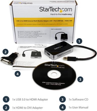 Immagine prodotto StarTech USB32HDEH (USB-A, 1 Porti)