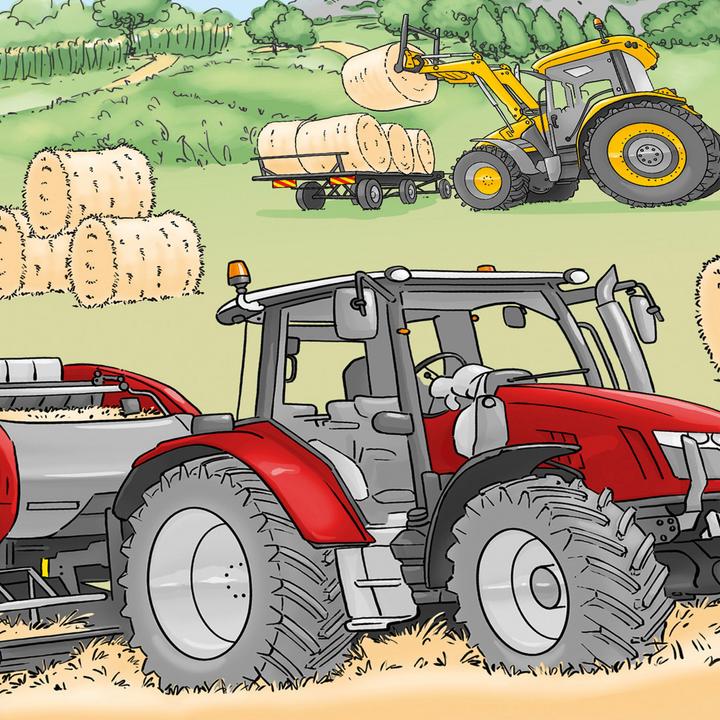 Immagine prodotto Herding Biancheria da letto reversibile per bambini "Tractor