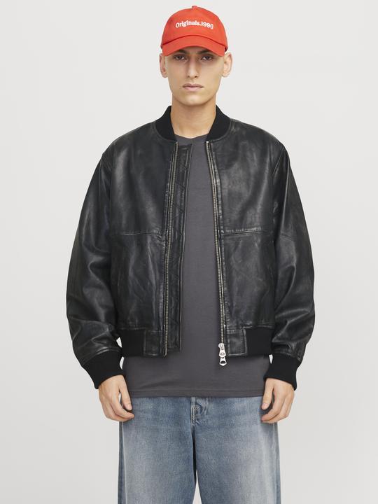 Produktbild Jack & Jones Joraustin Leather Bomber Jkt Styd Aw24 (M)