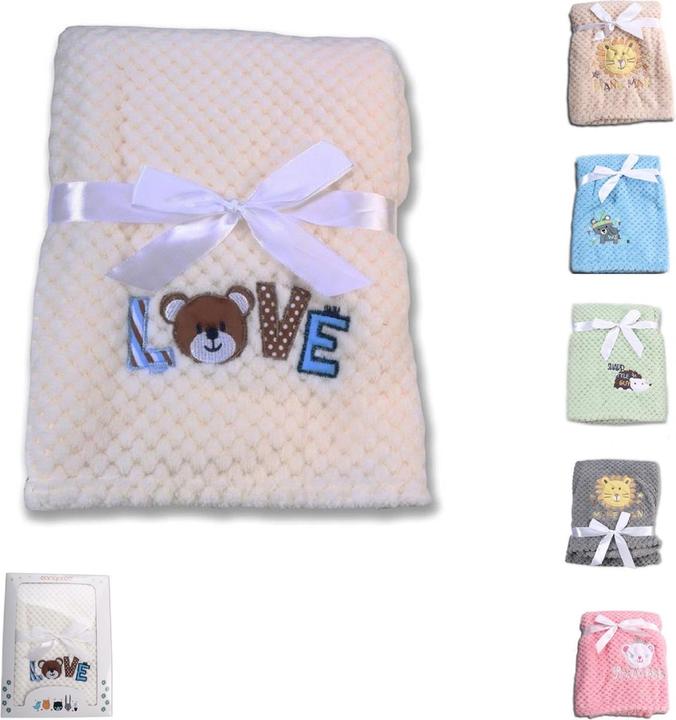 Actual product image Cangaroo Fleece baby blanket Freya 80x110cm (80 x 110 cm)