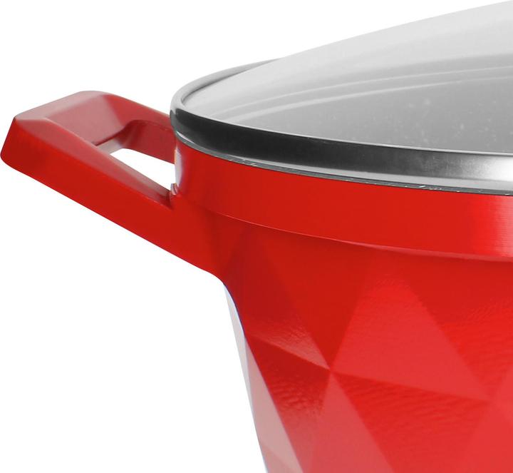 Image du produit JTI Set de casseroles - design rouge - 6 pièces (Casserole, Aluminium)
