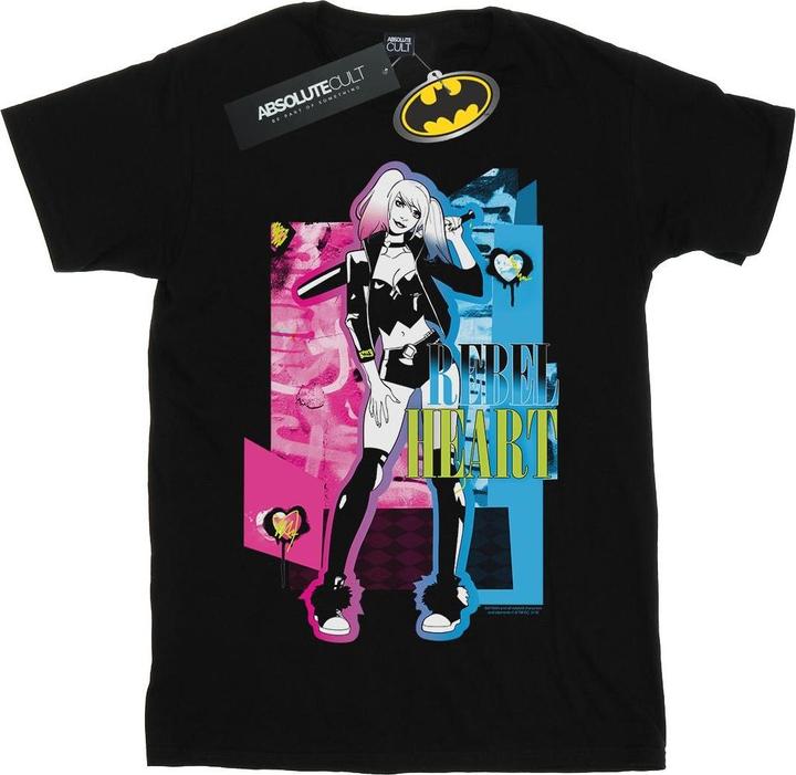 Image du produit - T-shirt HARLEY QUINN REBEL HEART - Garçon (104)