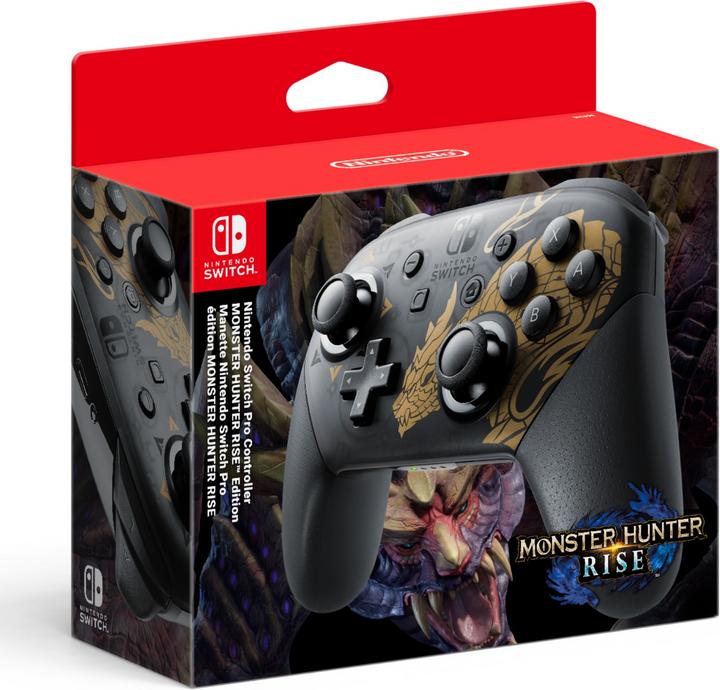 Actual product image Nintendo Switch Pro Controller - Monster Hunter Rise Edition (Switch)