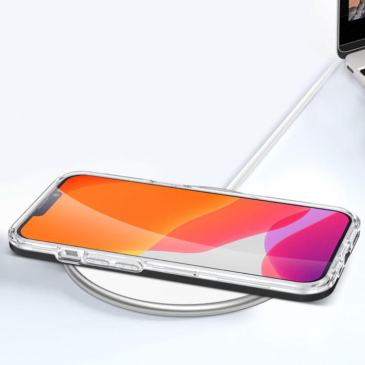 Immagine prodotto Hurtel Custodia trasparente 3in1 per iPhone 13 mini cover in gel con cornice nera (Apple iPhone 13 mini)