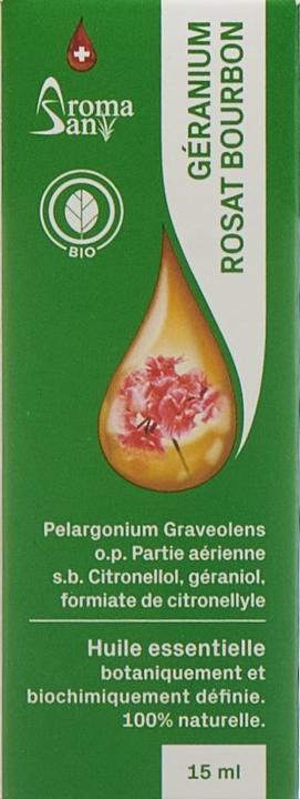 Image du produit AromaSan Géranium rosat Bourbon Huile essentielle bio (15ml)