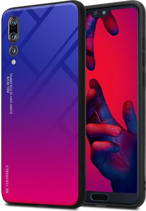 Produktbild Cadorabo TPU 2 Farben Glas Cover (Huawei P20 Pro, Huawei P20 Plus)