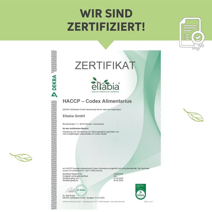 Produktbild Eltabia Bio Matcha Grüntee Extrakt Kapseln | 100% rein ohne Zusatzstoffe (100 Stück, Kapseln)