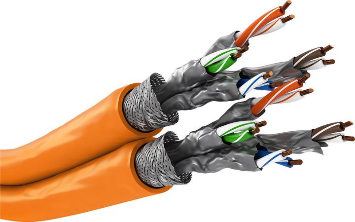 Produktbild Goobay Netzwerkkabel CAT 7a S/FTP 4 x (S/FTP, CAT7a, 100 m)