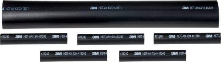3M TE100050992. Produktfarbe: Schwarz, Menge pro Packung: 4 Stück(e), Schrumpftemperatur: 135 °C (TE100 (4 x)