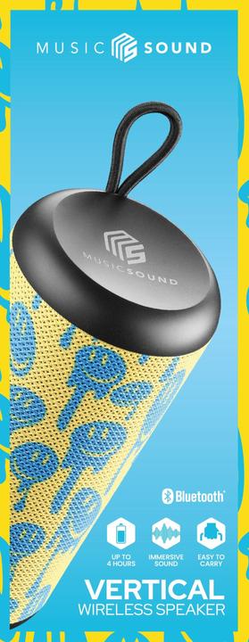 Actual product image Music Sound Vertical Speaker Bluetooth 5W Smile (4 h)