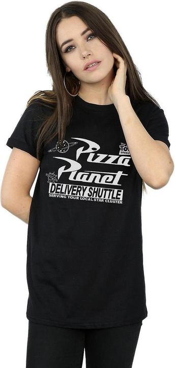 Immagine prodotto Toy Story Maglietta da donna/ragazzo Pizza Planet Cotton Logo Boyfriend (L)