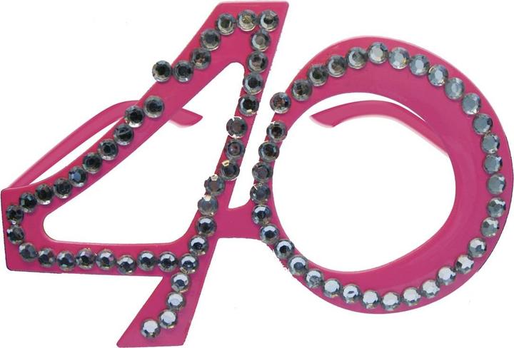Immagine prodotto Folat Occhiali da festa 40 anni con strass