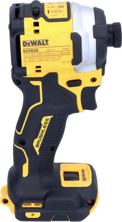 Actual product image DeWalt DCF 850 N Battery impact wrench 18 V 205 Nm 1/4" Brushless + 1x battery 5.0 Ah - without charger (Rechargeable battery operated)