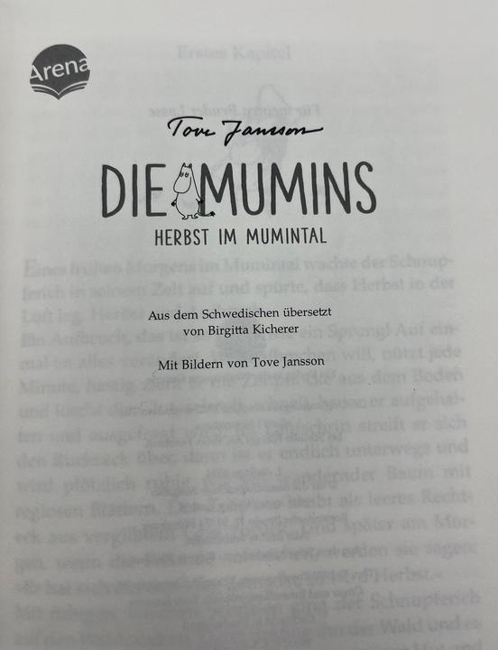 Actual product image The Moomins (9). Autumn in the Moomin Valley (Tove Jansson, German)